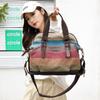 2026 Patchwork Rainbow Shoulder Bag for Women Large Capacity Canvas Messenger Bag Fashi Crossbody Travel Purse Handbags