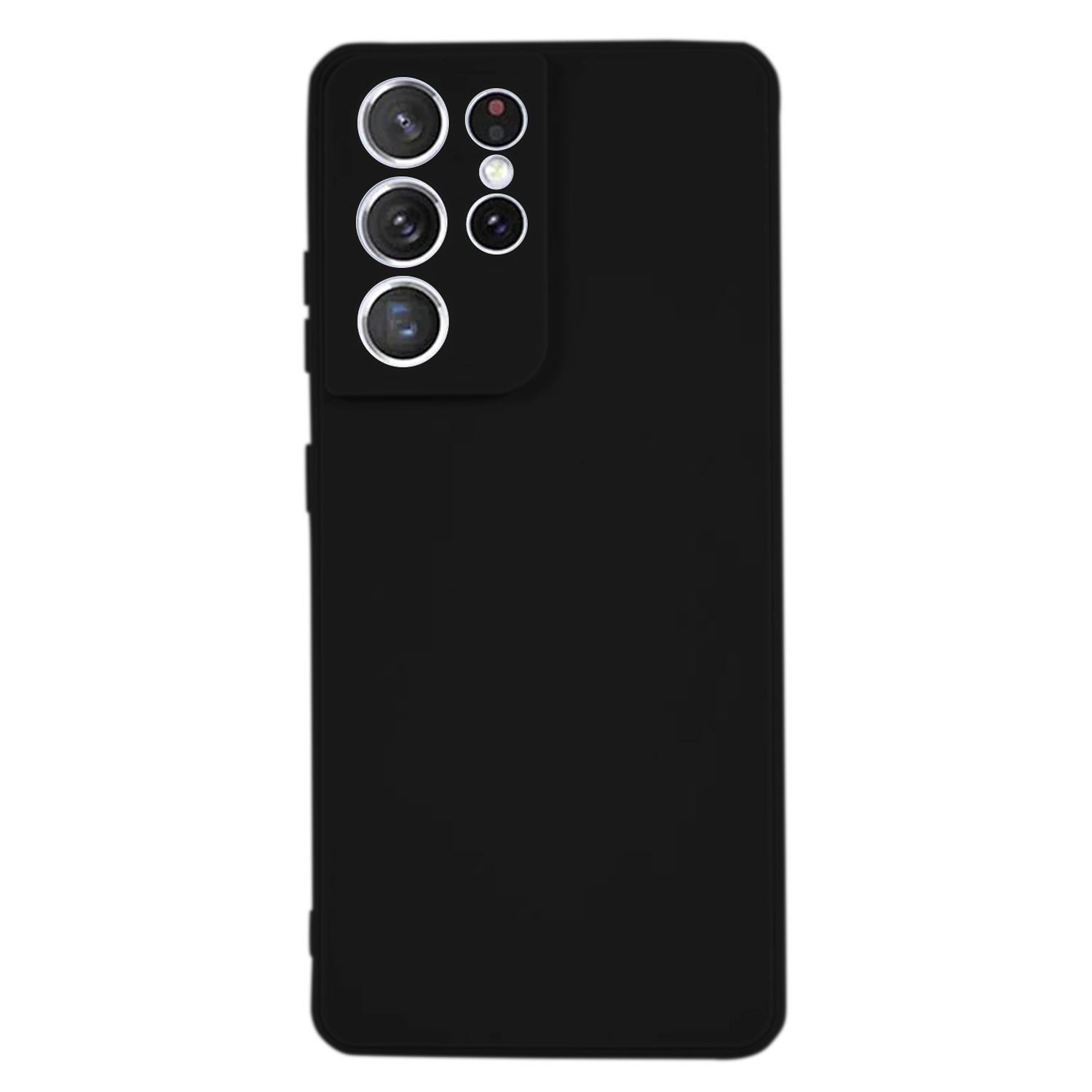 

KALEBOL KLB-TPU003 For Samsung Galaxy S21 Ultra 5G Case Anti-Scratch Solid Color TPU Phone Cover C