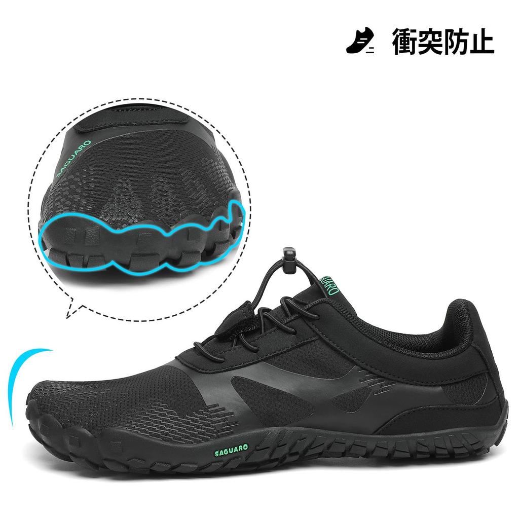 [SAGUARO] Fitness Shoes for Men and Women, Compact Indoor Barefoot Shoes, Training Shoes for Gym and Strength Training, Lightweight, Breathable, Carbo