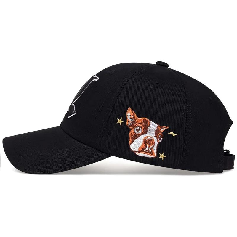 Unisex L Letter Side Dog Head Embroidery Baseball Caps Spring And Autumn Outdoor Adjustable Casual Hats Sunscreen Hat Sports Cap