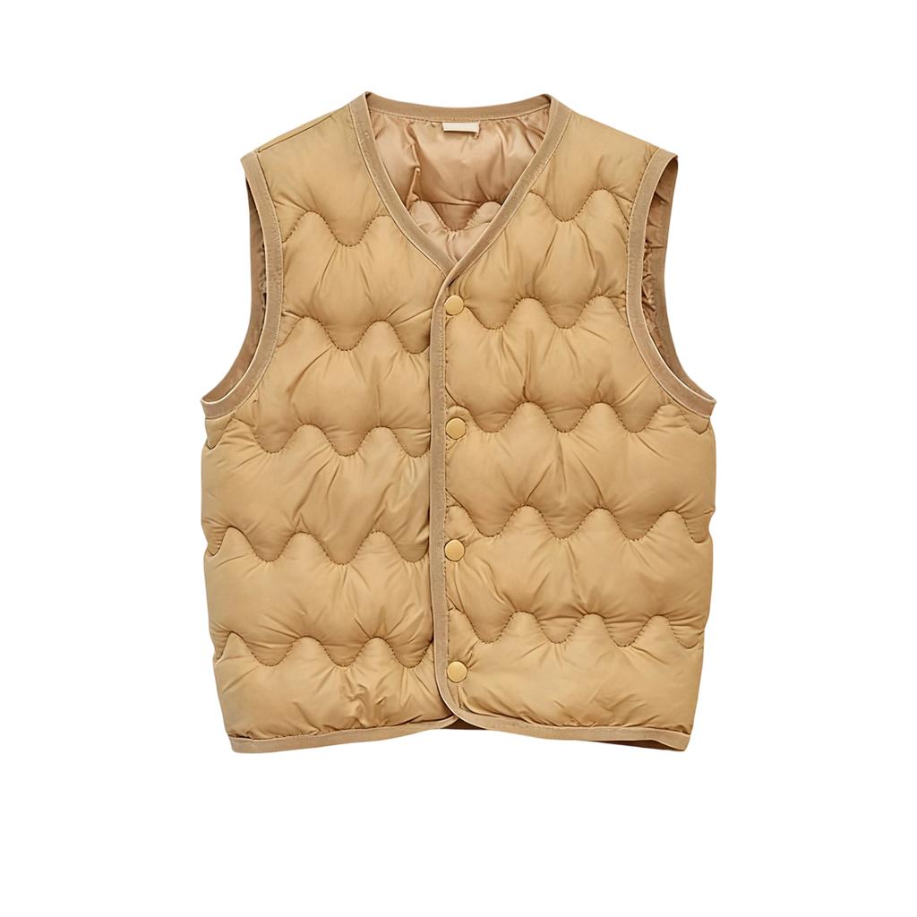 Children's Fashionable Casual Hooded Vest Jacket