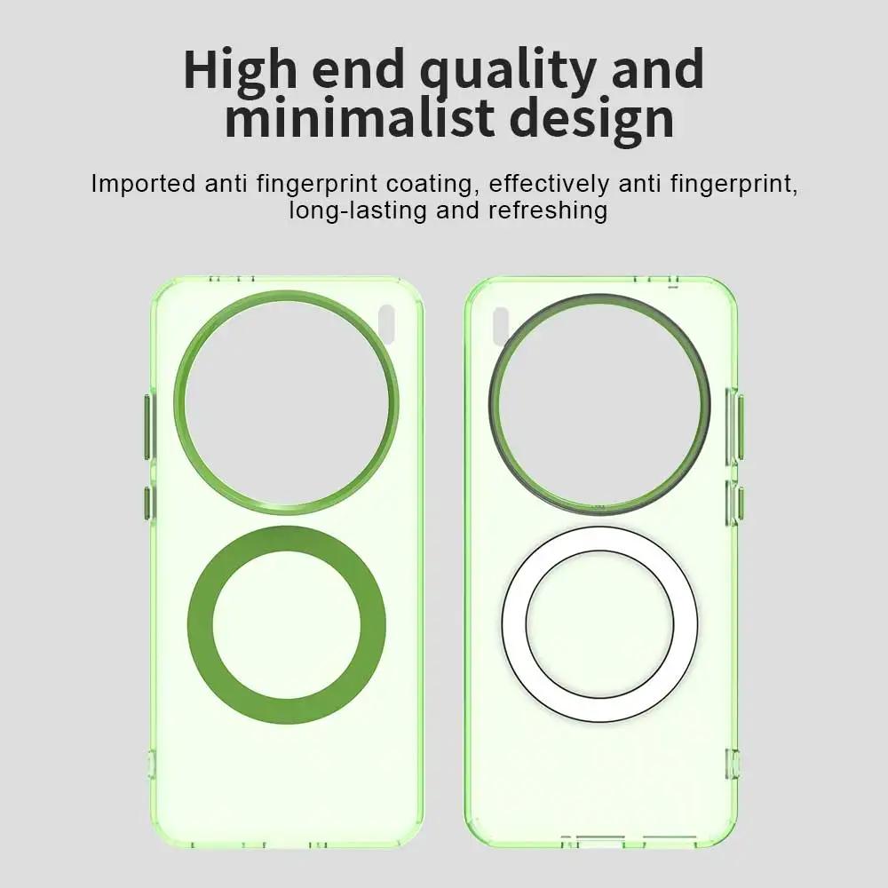 For Magnetic Case for Vivo X200 Pro Mini X200pro Candy Color Translucent PC + TPU Shockproof Bumper for Vivo V40 Pro G