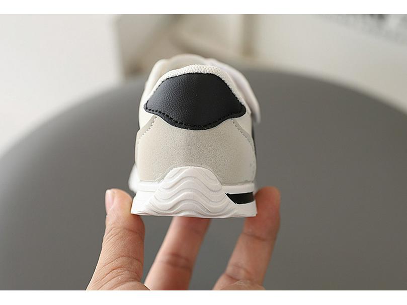 Kids' Stylish Velcro Loafers - Spring/Autumn 2026: Comfy White Shoes for Toddler Girls & Boys