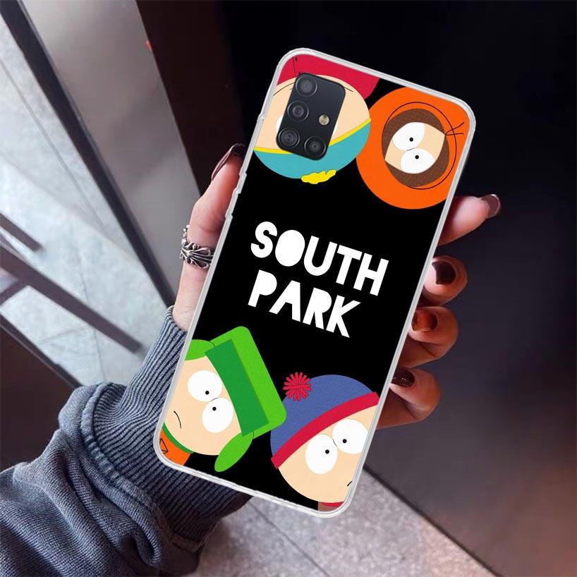 Cartoon S-South P-Parkes Phone Case For Samsung Galaxy A52 A51 A50S A32 A22 A12 A02S A72 A71 A31 A70 A30S Note 20 Ultra 10 Plus