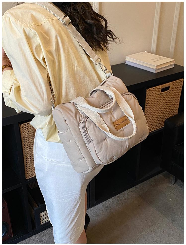 High-End Cotton Mummy Bag: Large Capacity Women's Handheld Shoulder & Crossbody Bag