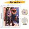 Disney Zootopia Judy Hopps Nick Wilde Digital Oil Painting Art Kit Hand Painted Home Decor