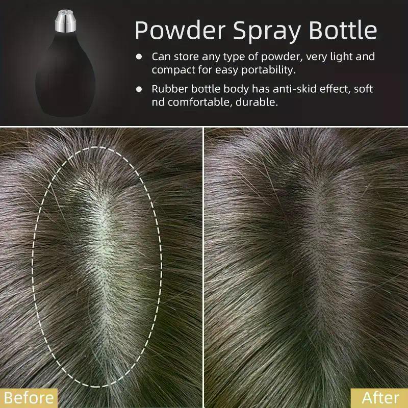 Barbertop Hair Salon Powder Spray Bottle Refillable Talcum Silicone Container Barber Styling Tools Accessory