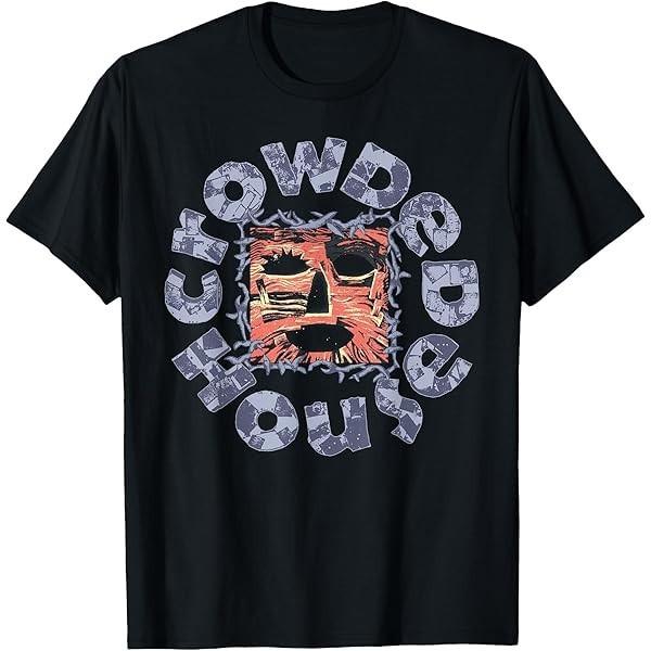 Collection Crowded House Band Album Heavy Cotton Black Shirt HL824 XXXL