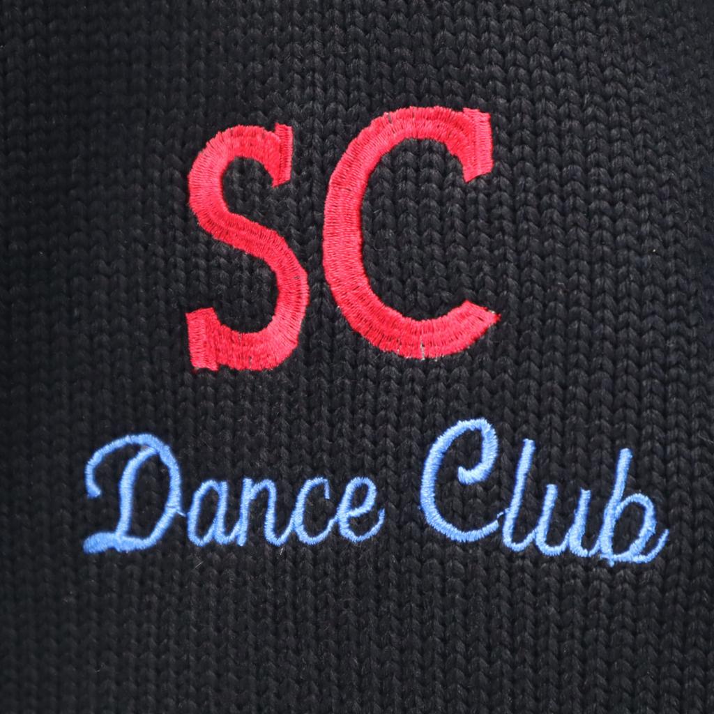 Albion Award Sweater 70s vintage Long sleeve Lettered knit cardigan black Men's Used