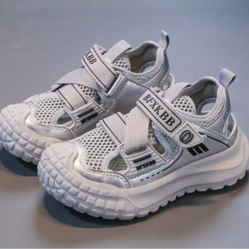 Summer Kids Princess Sneakers Fashion Dad Sandals Girls Mesh Soft Sole Sports Sandals