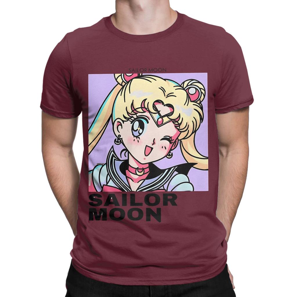 Usagi Tsukino Purple Funny 100 Cotton TShirt Tsukino Usagi Tees Tops For Unisex