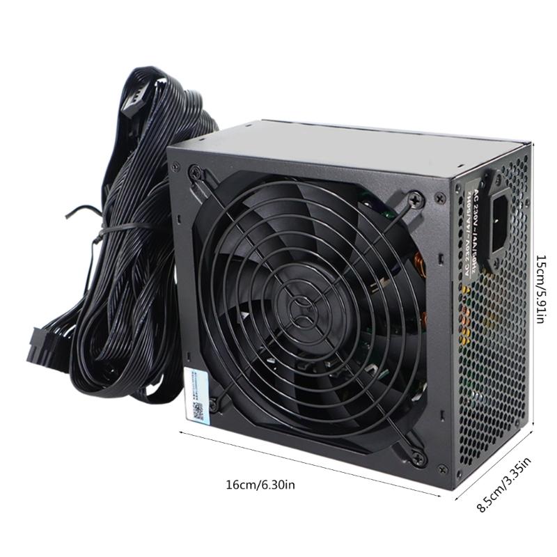 Efficient Rate 550W Computer Power Supply With Intelligent Temperature Control for System Active PFC 12V Rail
