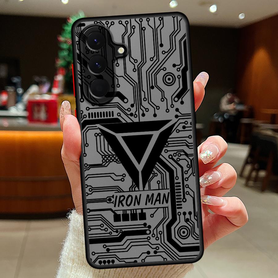 Phone Cover Case for Samsung Galaxy A53 A35 A73 A33 A56 A55 A34 A36 A17 A52 A16 A15 A14 A23 A52S A72 A54 Marvel Cool Hero Logo