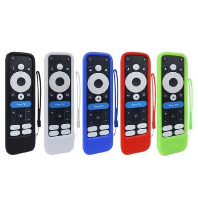 Silicone Sleeve Scratchproof Flexible Cover for 2024 Onn TV 4K Remote Control Case Skin Case with Lanyard