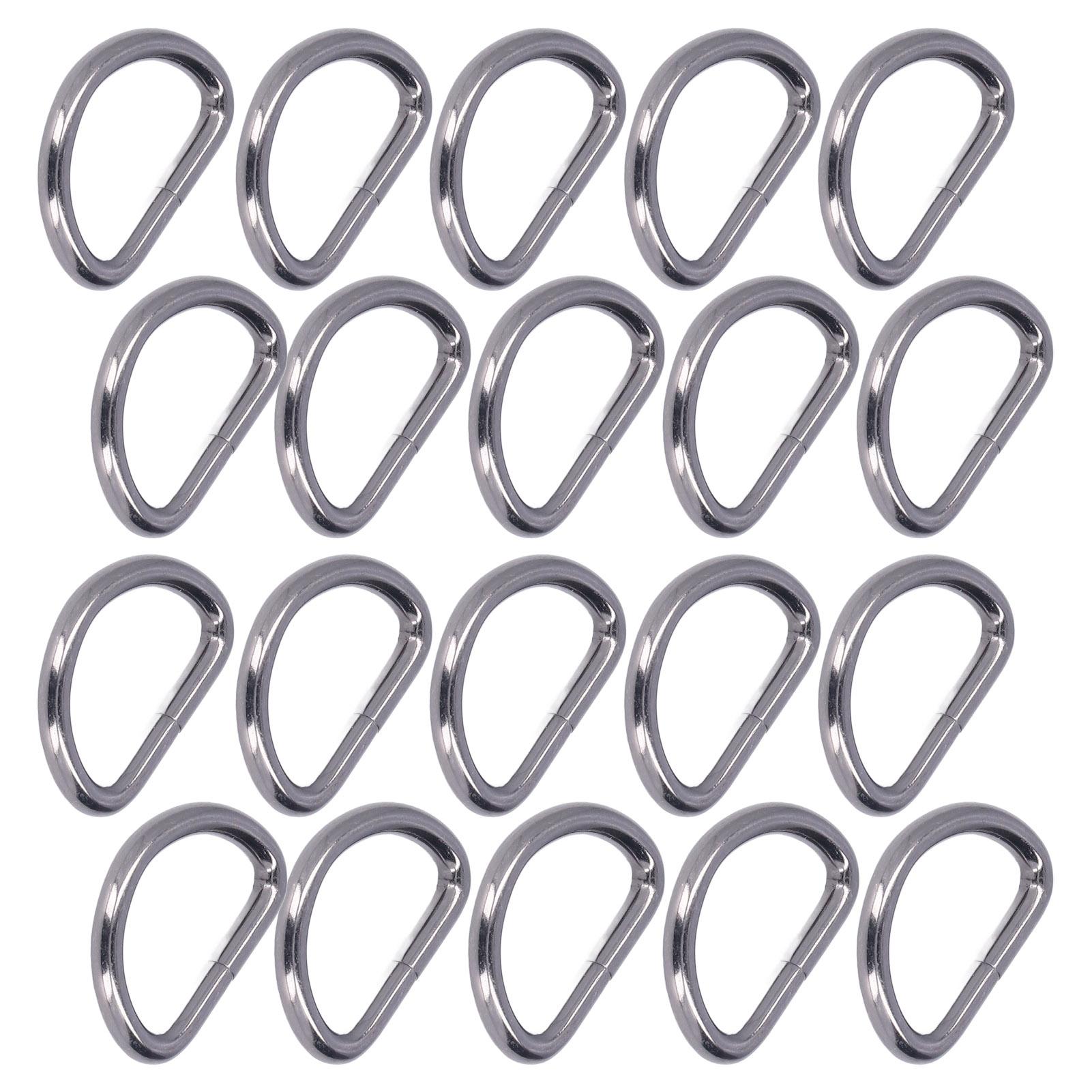 

20 шт. D-образных колец 4x38x23 мм, прочная структура, широко используется, элегантный внешний вид, самоделки для сумок и кошельков