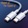 Fast Charging Data Sync Otg 20W/66W/100W PD Charger Cables Mobile Phone 3A Type C to Type C Cable USB-C Cable for Phone 14