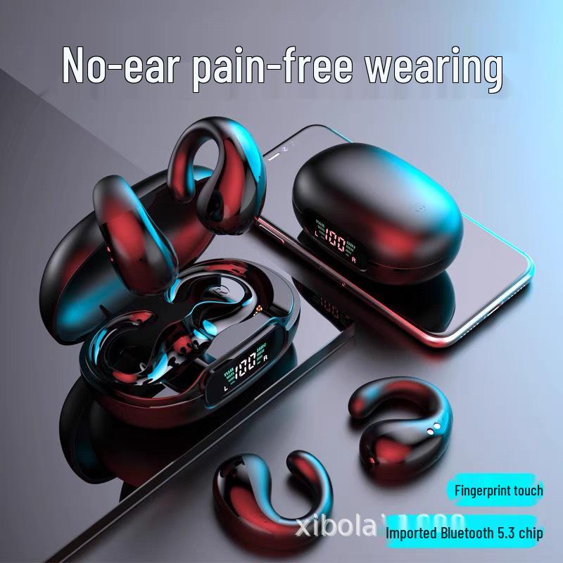 Q92 TWS Clip-on Bluetooth Earbuds: Sports Noise-Cancelling, Non-in-Ear, High Sound Quality