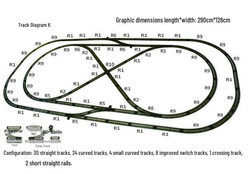 Electric Train Model Toy Track Set: Railway Crossing, Tunnel, and Bridge Accessories for Simulation and Sand Table Scenes
