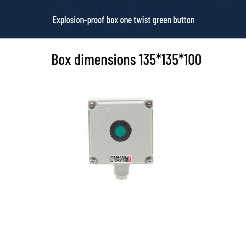 LA53 Explosion-Proof Emergency Stop & Self-Locking Control Switch Box (1H/2H/3H)