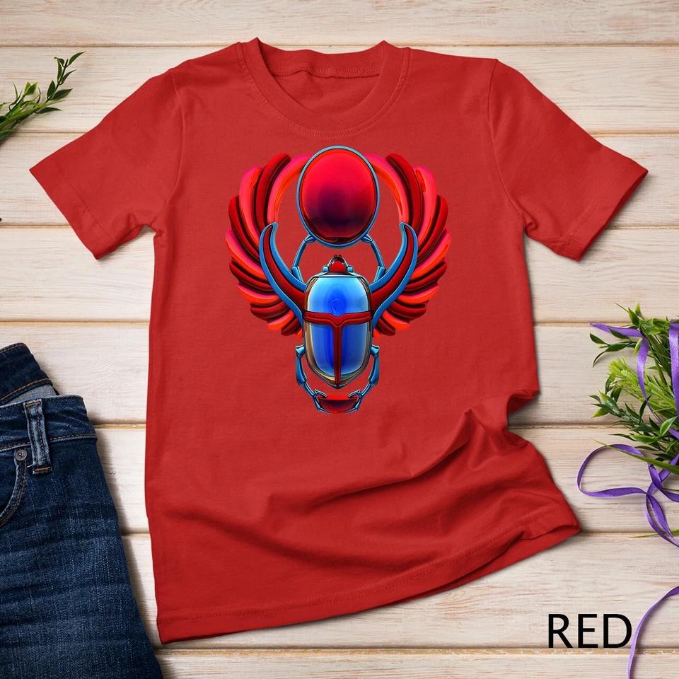 Egyptian Winged Scarab Beetle Unisex T-shirt 5 3XL