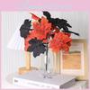 Halloween Black Maple Leaf Arrangement With Synthetic Flowers For Home Styling And Shooting