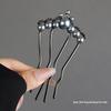 Elegant Pearl U-shaped Hairpin for Women - New Chinese Style Updo Accessory 2025