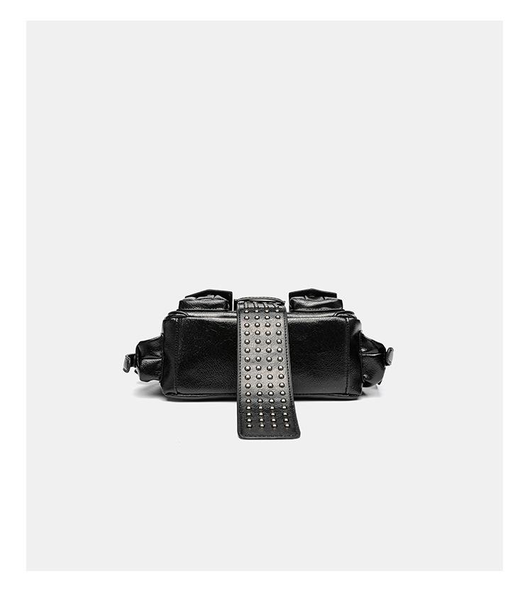 Retro Hot Girl Motorcycle Rivet Bag - Women's 2026 Fashion Single Shoulder & Crossbody Versatile Casual Bag