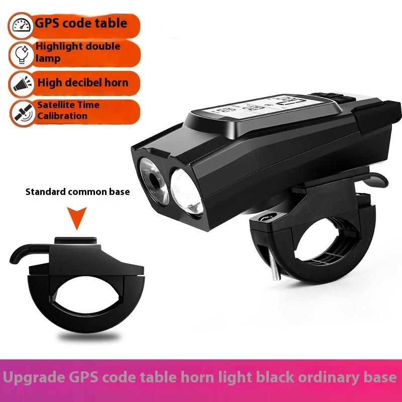 

3-in-1 GPS Bike Headlight Speedometer Horn Waterproof Rechargeable Bicycle Front Lamp Cycling Computer MTB Bike Accessories