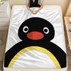 1PC PINGU Print Flannel Blanket, High Quality All Seasons, Home Decor, Warmth and Comfort, Perfect for Christmas Gifts