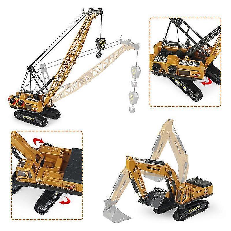 Alloy Die-cast Sliding Toy Car 1:55 Simulation Engineering Vehicle/transportation/sign Construction