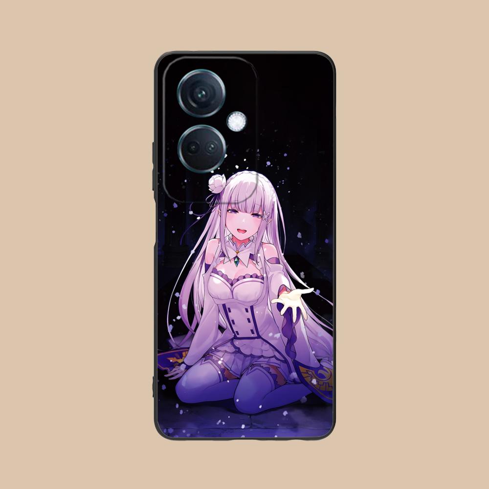 ReZero Emilia Waifu Matte TPU Mobile Phone Case for OPPO Find X9 X8 X7 X6 X5 X3 X2 Plus s Pro Ultra Lite Colorful Printing Cover
