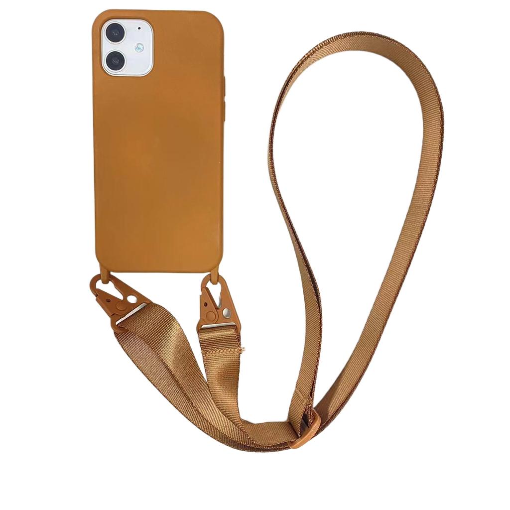 Crossbody Ketting Lanyard Koord Telefoon Hoesje Voor Iphone 16 15 14 Plus 13 12 Mini 11 Pro Xs Max Xr X Siliconen Zachte Tpu Ach