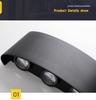 Ultra-Thin LED Waterproof Wall Light: Balcony, Hallway, Staircase, Corridor Spotlight with Colorful Single-Head Design for Bedside or KTV.