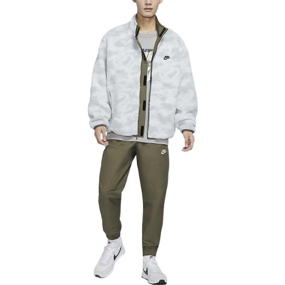 Nike Club Fleece 2-way Jacket 'Olive Camouflage' Men's DQ4885-222