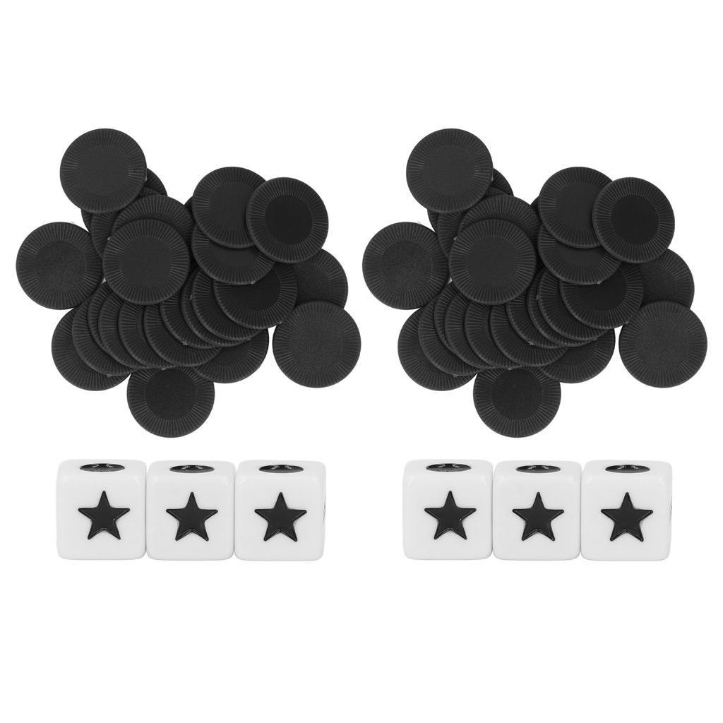 2 Set Left Right Center Dice Multipurpose Fun Innovative Interaction Dice Chip Game Set for Family