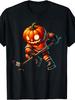Ice Hockey Pumpkin Face Halloween Costume Men'S T-Shirt