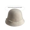 Elegant Hepburnesque Felt Formal Hat Panama Cap British Style Bowknot Bucket Hat Wealthy Heiress Style Winter