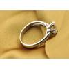 Luxury 925 Sterling Silver Classic Ring for Women Six Claw Jewelry Simple 70ct Diamond Ring Imitation Diamond Women's Ring