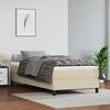 vidaXL Boxspring Bed Frame Cream 90x190 Cm Faux Leather