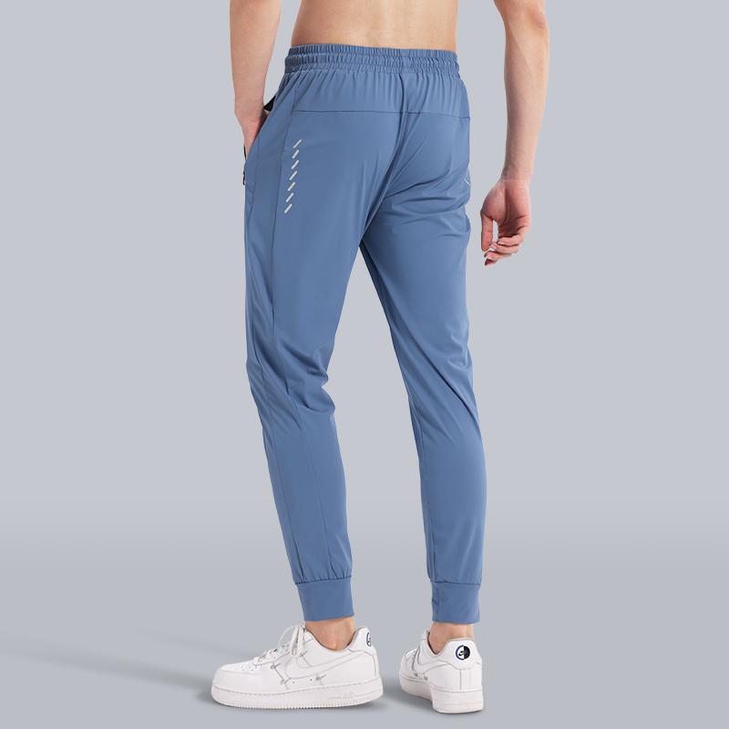 

Мужские леггинсы для марафона, дышащие, тонкие, свободные, с карманами, для тренировок в спортзале, эластичные леггинсы XXXL синий