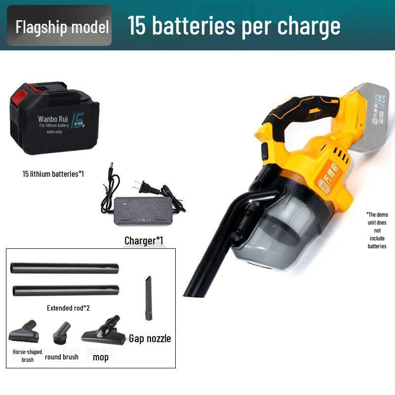 High-Power Wireless Auto & Home Vacuum Cleaner - Strong, Automatic Dust Collector