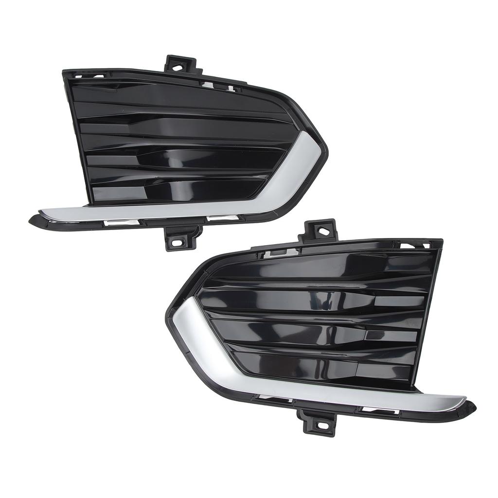 1 Pair Bumper Fog Light Cover Grille SK601905 Black Left Right Side Fog Lamp Molding Trim Fit For