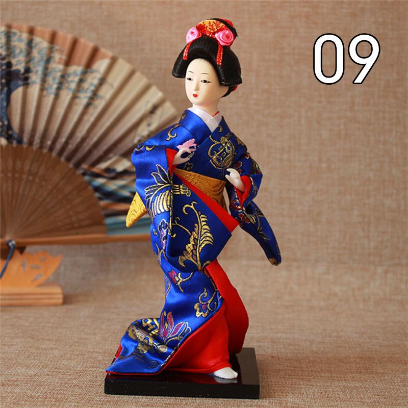 Krásné japonské figurky gejš Panenky s krásným kimonem Domácí dekorace na plochu Miniatury Kolekce ozdob z gejš Dárek