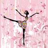 Ballet Girls Bath Towel Quick Dry Towels Lightweight Beach Towel for Gym Travel Sport Hiking Camping Microfiber Swimming Cover