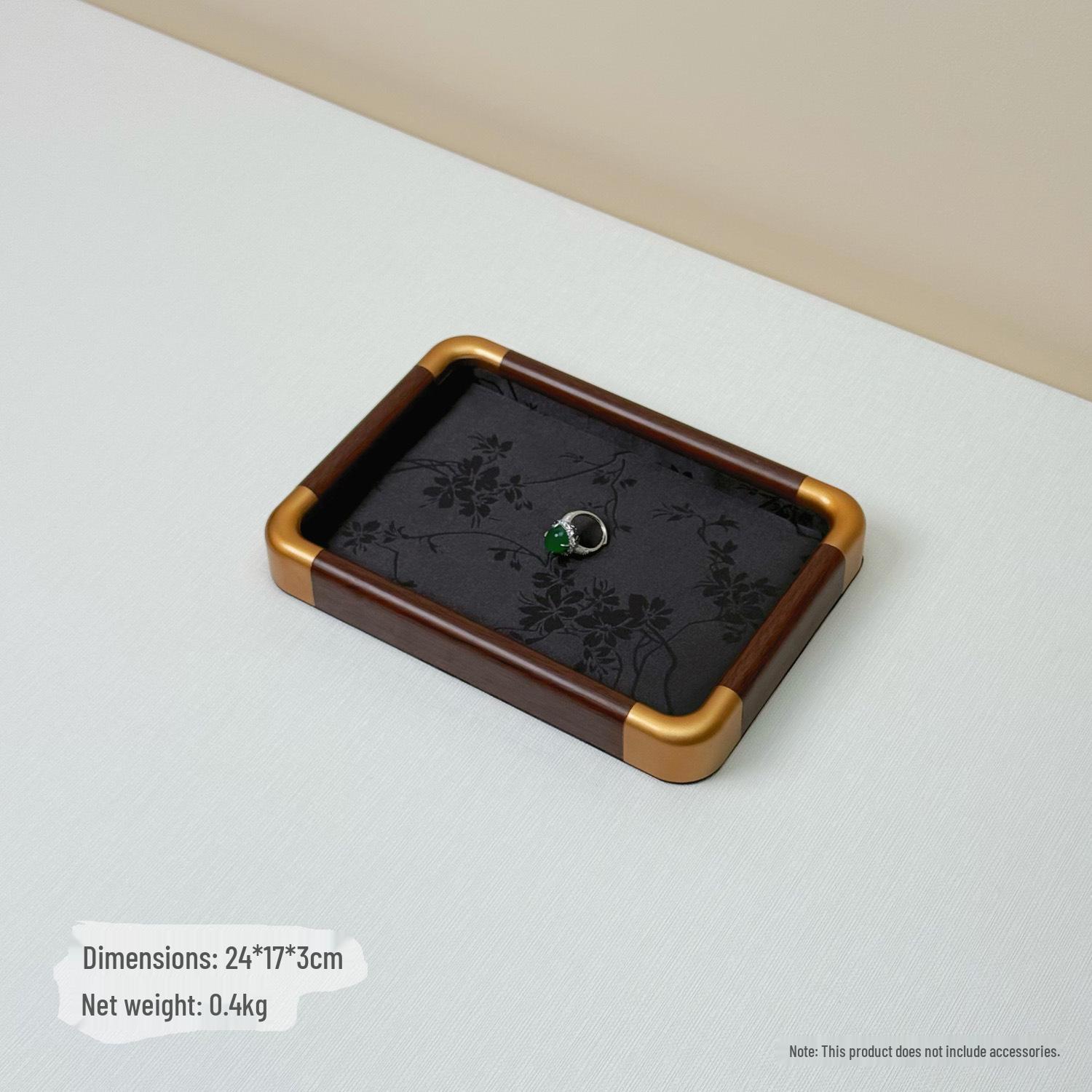 Wooden Jewelry Display Tray for Rings, Necklaces, Bracelets, and Antiques.