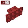 BRICKE 1x2-2x4 Winkelstück, Kompatibel mit Lego 93274/21731 Bausteinen