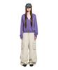 Lotaib Washed Cargo Cotton Pants - Ivory