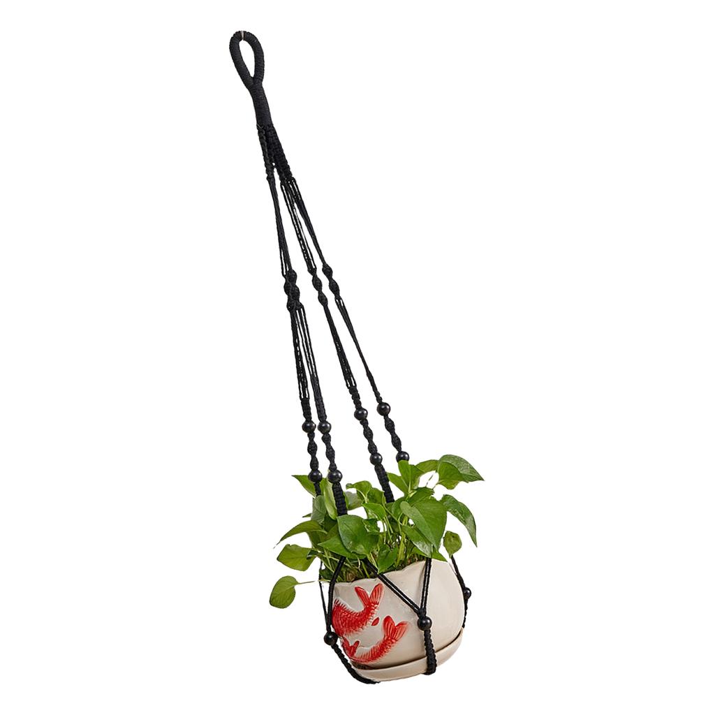 Plant Hanger Handmade Cotton Plant Holder Garden Decoration Outdoor Home Decorations Hanging Basket Flower Pots