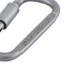 D Shape Outdoor Tools Metal with Lock Climbing Camping Keyring Key Buckle Carabiner Hook