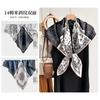 Silk twill 14 mmi large silk scarf women's fashion versatile high-end mulberry silk square scarf light luxury versatile 90 shawl